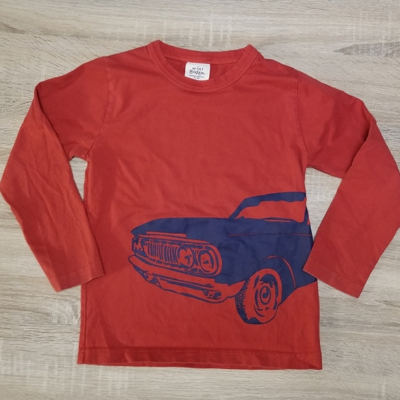 2010 vguc Mini Boden boy 5-6 years long sleeve car tee - Picture 2 of 7